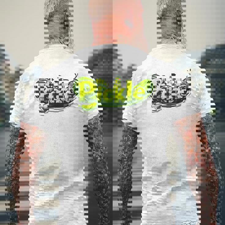 Mr Pickle ピクルス 風変わりで楽しいグラフィックピクルス メンズTシャツ バックプリント 高齢者への贈り物