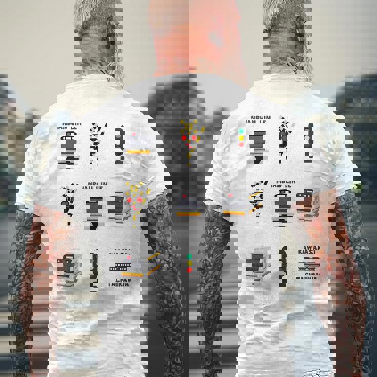 Tokyo Train 南武線 メンズTシャツ バックプリント 高齢者への贈り物