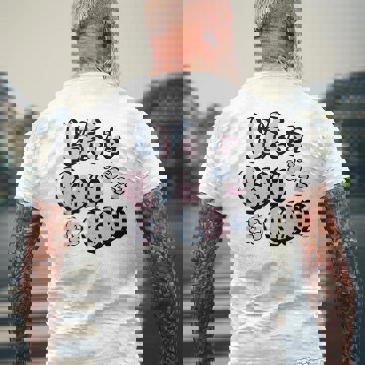 【フワモコ】Life Is Bau Bau メンズTシャツ バックプリント 高齢者への贈り物