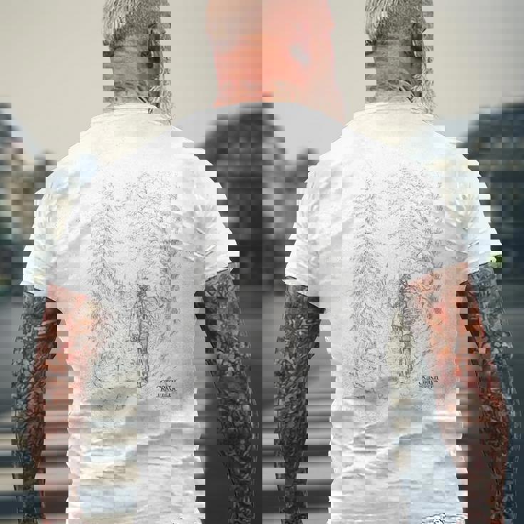 【公式】『オクトパストラベラー0』キービジュアル ラインアート メンズTシャツ バックプリント 高齢者への贈り物