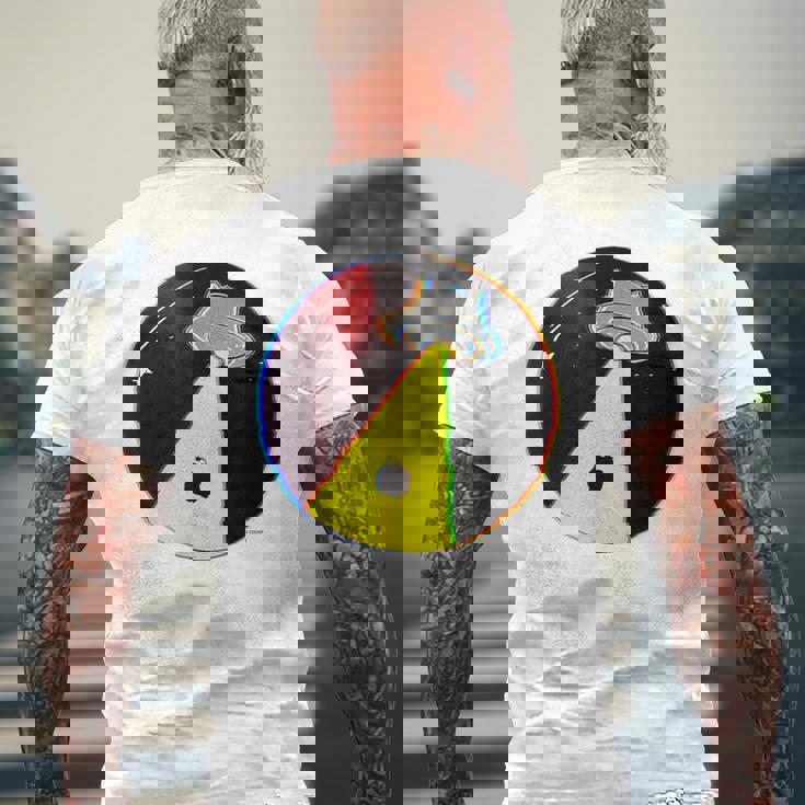 【獅白ぼたん】ねぽらぼホロアースライブ記念 メンズTシャツ バックプリント 高齢者への贈り物