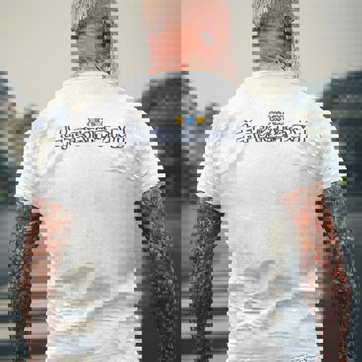 【白上フブキ】フブキングダム Foxフレンド メンズTシャツ バックプリント 高齢者への贈り物