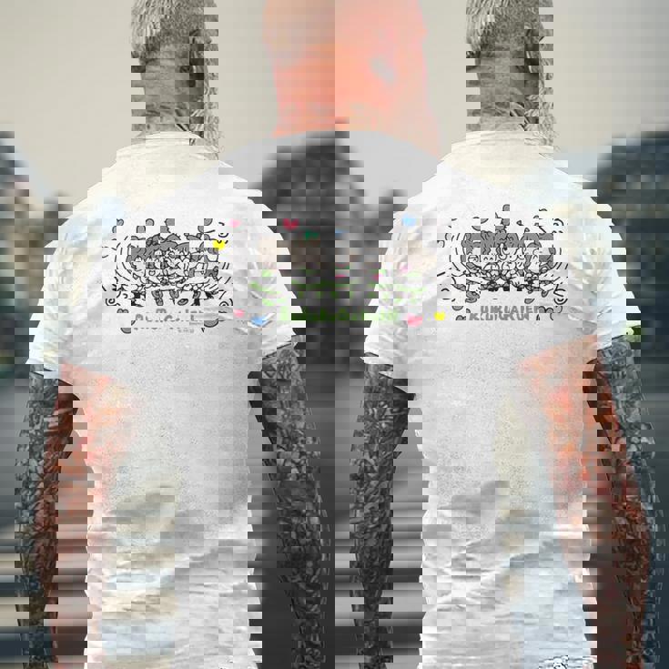 るるる学園 くるっっ ライトカラー メンズTシャツ バックプリント 高齢者への贈り物