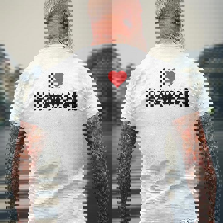 アイラブハワイ メンズTシャツ バックプリント 高齢者への贈り物