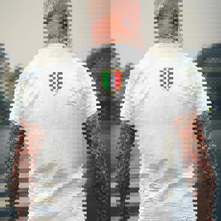 イタリア イタリアの国旗 イタリアのお土産 メンズTシャツ バックプリント 高齢者への贈り物