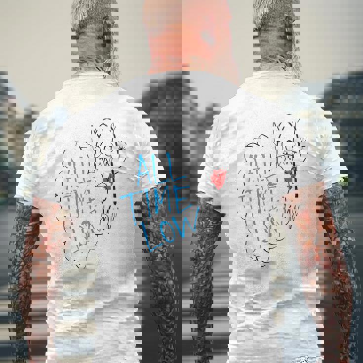 オールタイムローモンスターハート メンズTシャツ バックプリント 高齢者への贈り物