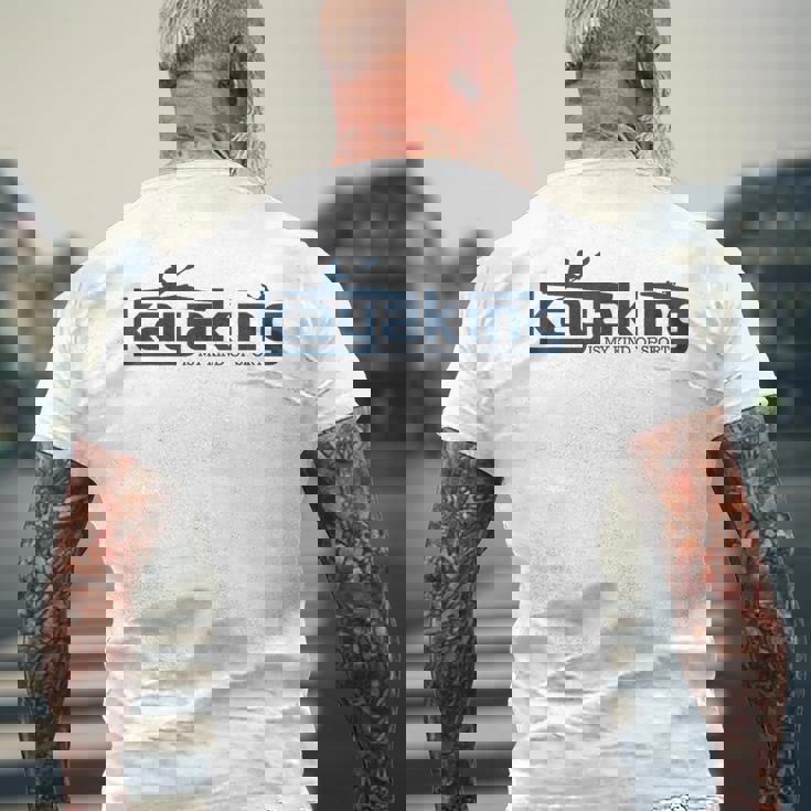 カヤックは俺のスポーツだよカヤックはカヤック メンズTシャツ バックプリント 高齢者への贈り物