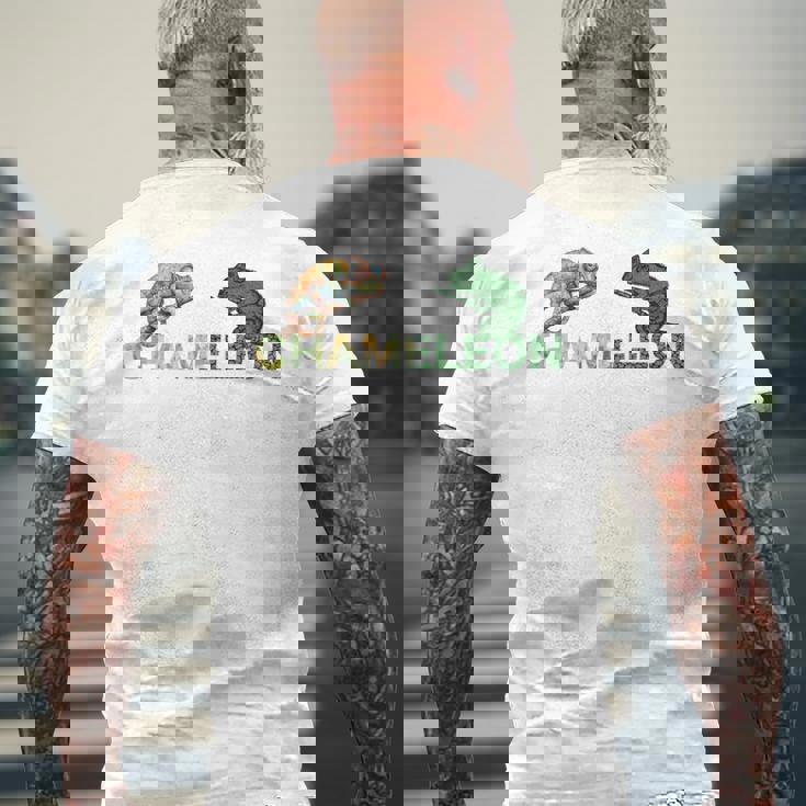 カラフル カメレオン 長袖tシャツ メンズTシャツ バックプリント 高齢者への贈り物