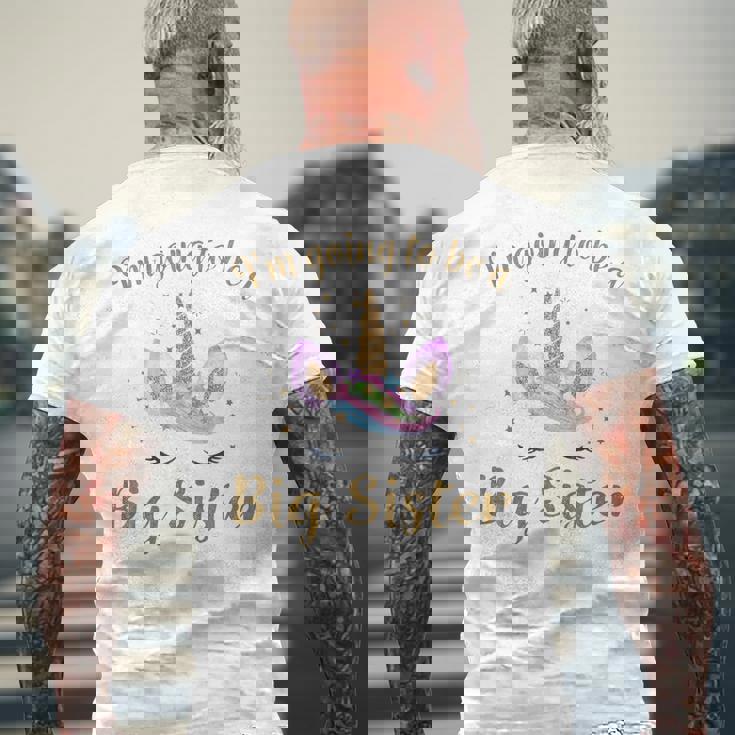 キッズ Bigister ユニコーン I'm Going To Be A Bigister メンズTシャツ バックプリント 高齢者への贈り物