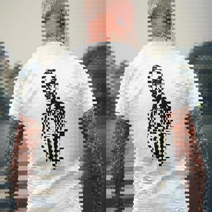 サルバドール・アジェンデ チリ社会主義者 メンズTシャツ バックプリント 高齢者への贈り物