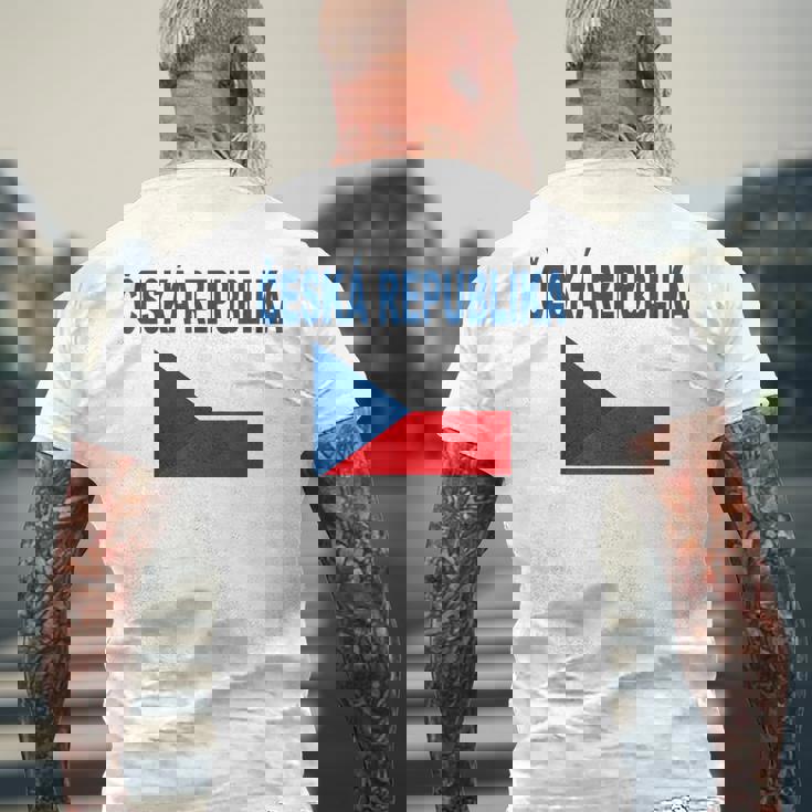 チェコ国旗 チェコ国旗 チェコ国旗 チェコlajka Ceske メンズ レディース メンズTシャツ バックプリント 高齢者への贈り物