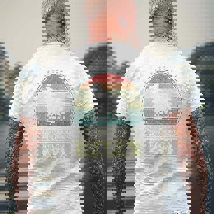 バーニーズパパ 父の日 バーニーズマウンテンドッグ メンズTシャツ バックプリント 高齢者への贈り物