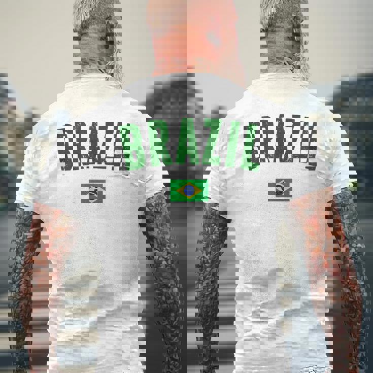 ブラジルシャツ メンズ レディース キッズ ブラジル サッカーファン メンズTシャツ バックプリント 高齢者への贈り物