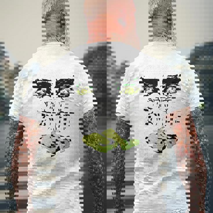 ホワイトゾンビ映画ポスター メンズTシャツ バックプリント 高齢者への贈り物