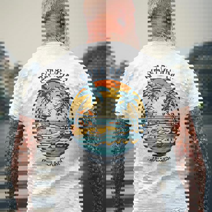 ボラボラ島 フランス領ポリネシア ボラボラ島 メンズTシャツ バックプリント 高齢者への贈り物