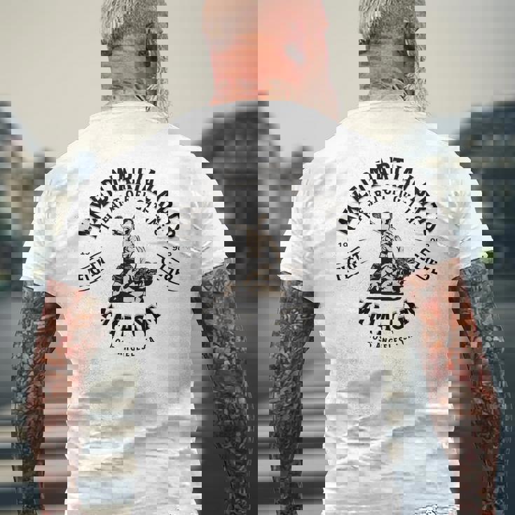 ミックス格闘技総合格闘技 長袖tシャツ メンズTシャツ バックプリント 高齢者への贈り物