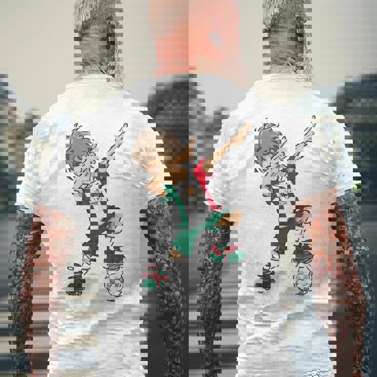 メキシコ国旗 Mexicooccer Flag メキシコ代表サッカー メンズTシャツ バックプリント 高齢者への贈り物