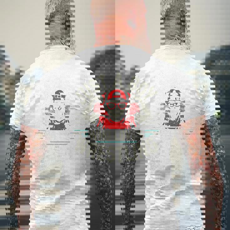 レスリングが大好きな少年 メンズTシャツ バックプリント 高齢者への贈り物