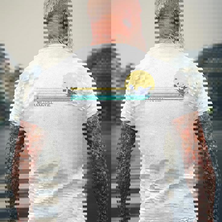 レトロオウム ピックルボール メンズTシャツ バックプリント 高齢者への贈り物