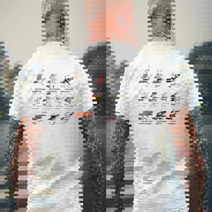 ヴィンテージ フライフィッシングルアー カラーtシャツ メンズTシャツ バックプリント 高齢者への贈り物