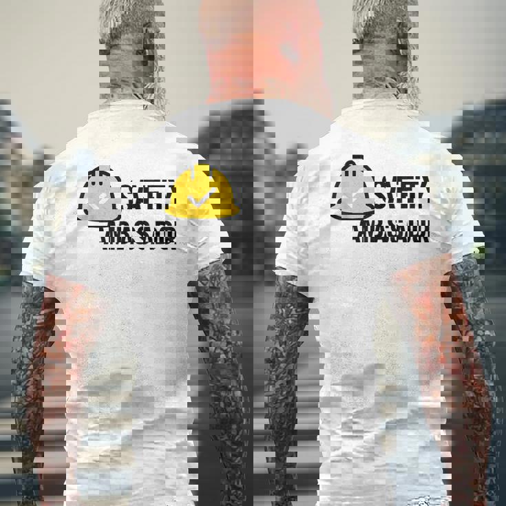 安全アンバサダー メンズTシャツ バックプリント 高齢者への贈り物