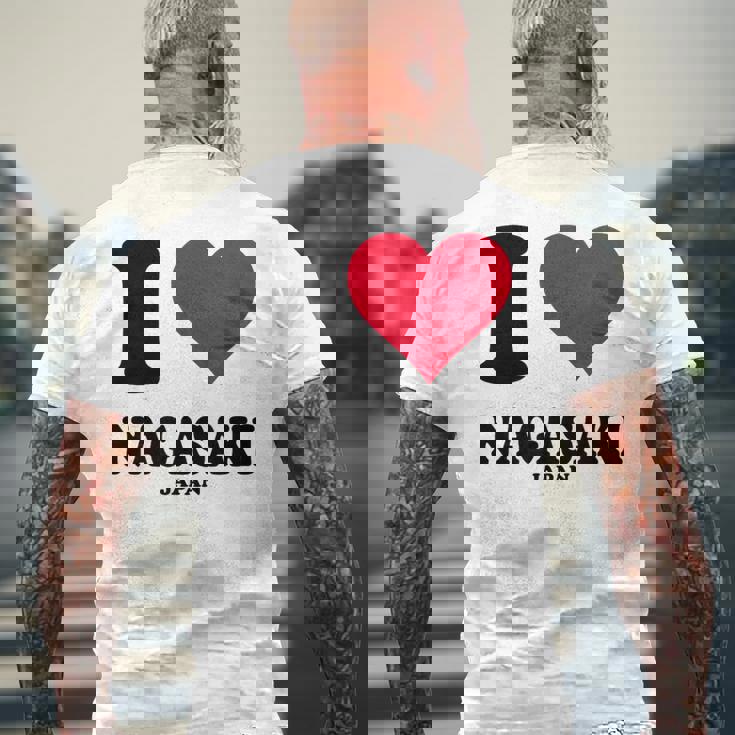 長崎が大好き メンズTシャツ バックプリント 高齢者への贈り物