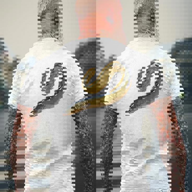 電気 ウナギ メンズTシャツ バックプリント 高齢者への贈り物