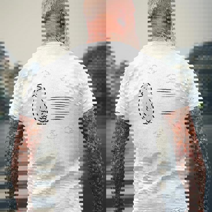 飛ぶ鳥 メンズTシャツ バックプリント 高齢者への贈り物