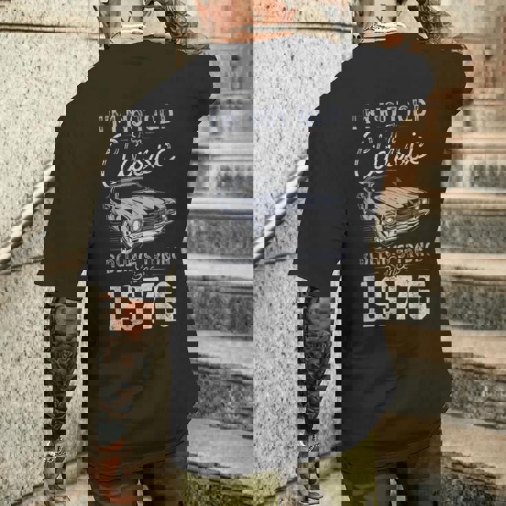 1976年生まれ マッスルカー生誕50周年 メンズTシャツ バックプリント 彼への贈り物