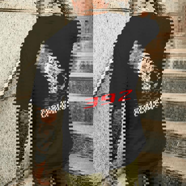 392 パフォーマンス レース ピストン 64 カー メンズTシャツ バックプリント 彼への贈り物