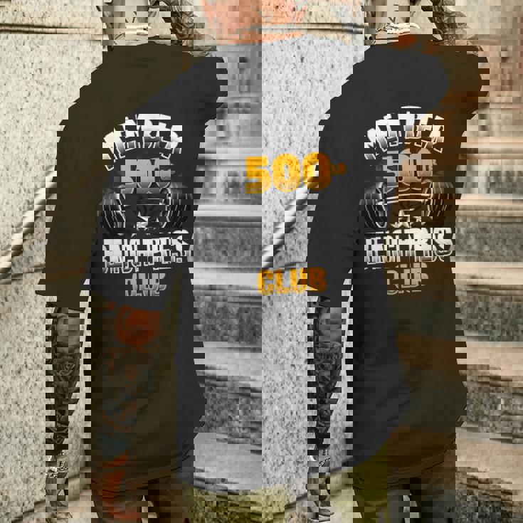 500ポンド ベンチプレスクラブ メンズTシャツ バックプリント 彼への贈り物