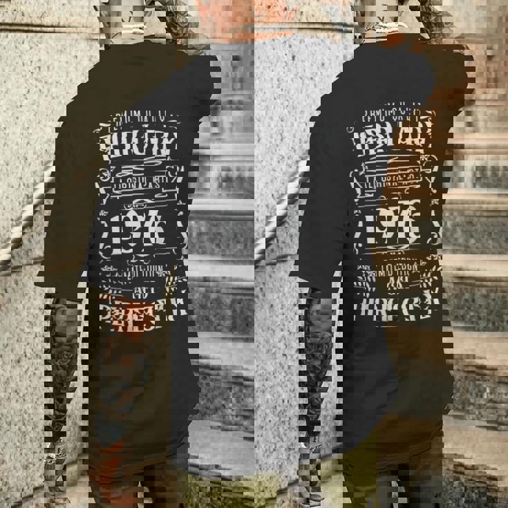 50歳の誕生日レジェンドは1976年2月に誕生しました。 メンズTシャツ バックプリント 彼への贈り物