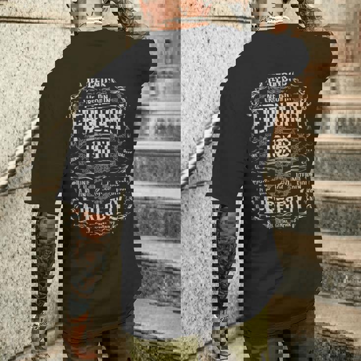 56歳の誕生日の伝説は1968年2月に生まれました メンズTシャツ バックプリント 彼への贈り物