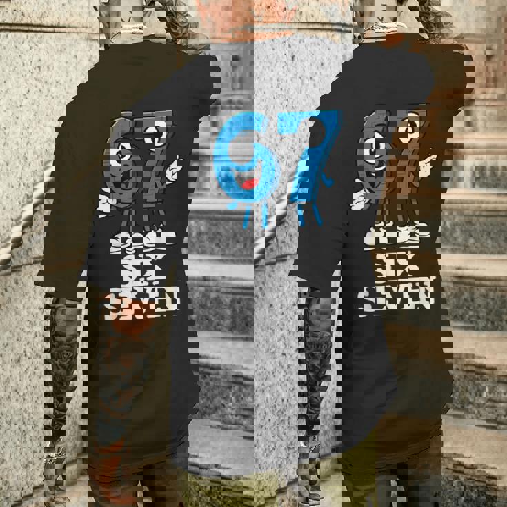 67 シックスセブン 6-7 Gen Alpha イタリアンブレインロットゲームミーム メンズTシャツ バックプリント 彼への贈り物