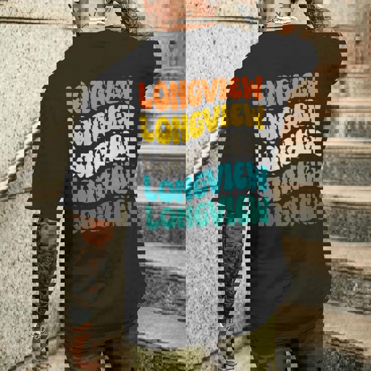 70S Longview 70年代のロングビュー 長袖tシャツ メンズTシャツ バックプリント 彼への贈り物