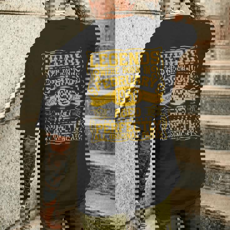 76歳の誕生日伝説は1950年2月に誕生しました。 長袖tシャツ メンズTシャツ バックプリント 彼への贈り物