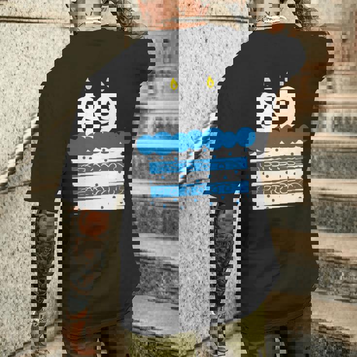 89 歳の誕生日番号 89 89 歳の誕生日番号 長袖tシャツ メンズTシャツ バックプリント 彼への贈り物