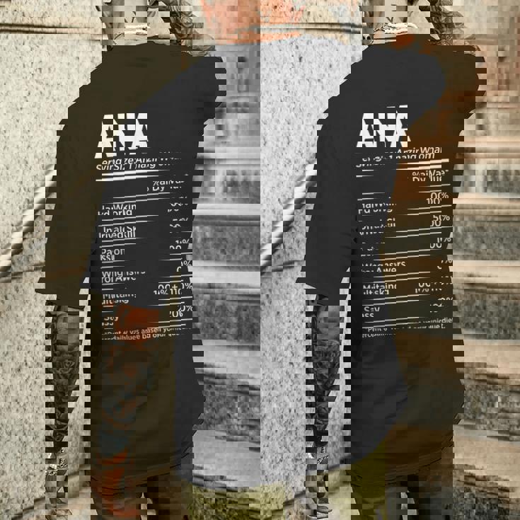 Ana Is My Name おもしろネームタグ メンズTシャツ バックプリント 彼への贈り物