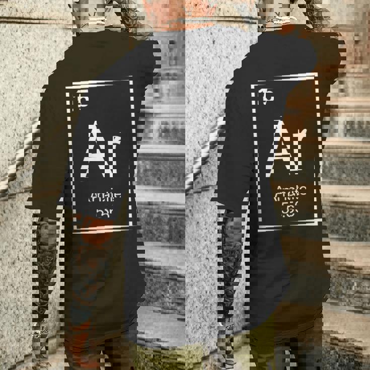 Armalite Ar-15 元素周期表 メンズTシャツ バックプリント 彼への贈り物