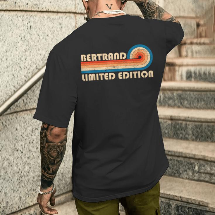 Bertrandurname Retrointage 80S 90S Birthday Reunion T-shirt imprimé au dos Cadeaux pour lui