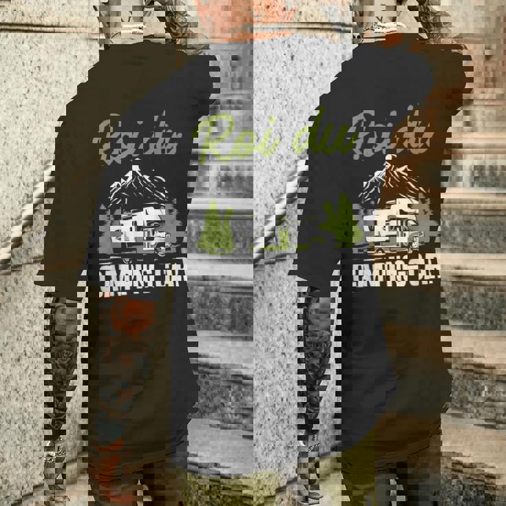 Campeur Drole Camper Roi Du Camping-Car T-shirt imprimé au dos Cadeaux pour lui