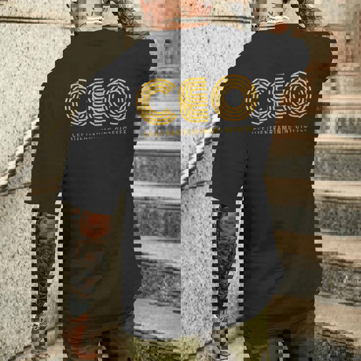 Ceo チーフエンターテインメントオフィサー メンズTシャツ バックプリント 彼への贈り物