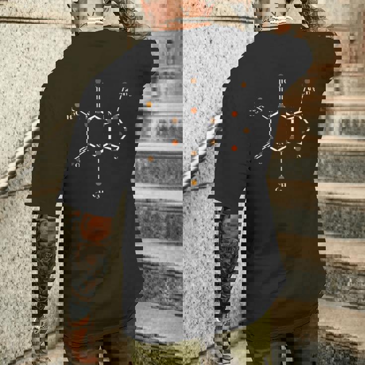 Chimie Des Molécules De Caféine T-shirt imprimé au dos Cadeaux pour lui