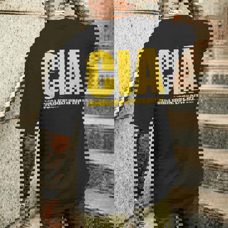 Cia クーガー検査剤 ファニー Cia メンズTシャツ バックプリント 彼への贈り物