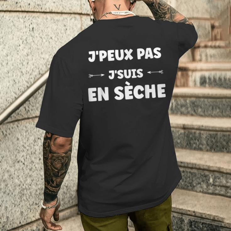 Citation Humour J'peux Pas Jeuis Enèche T-shirt imprimé au dos Cadeaux pour lui
