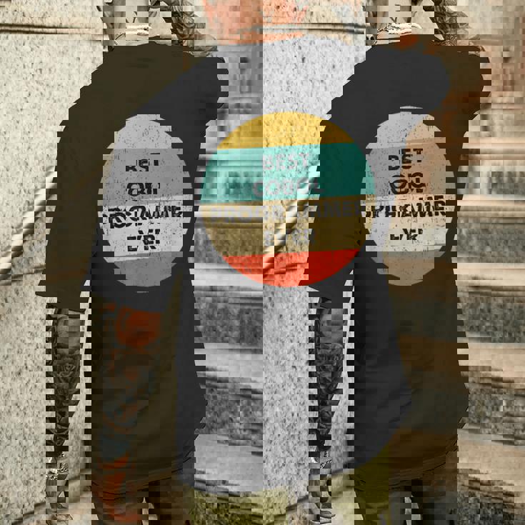 Cobol プログラマーシャツ 史上最高のコボルプログラマー メンズTシャツ バックプリント 彼への贈り物