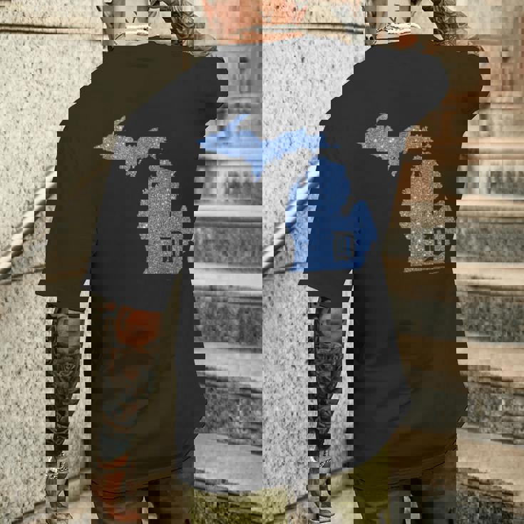 Detroit Michigan Shirt Motor City D Mitten T-Shirt Men's Back Print T-Shirt Gifts for Him Detroit Michigan Shirt Motor City D Mitten T-Shirt Men's Back Print T-Shirt Gifts for Him