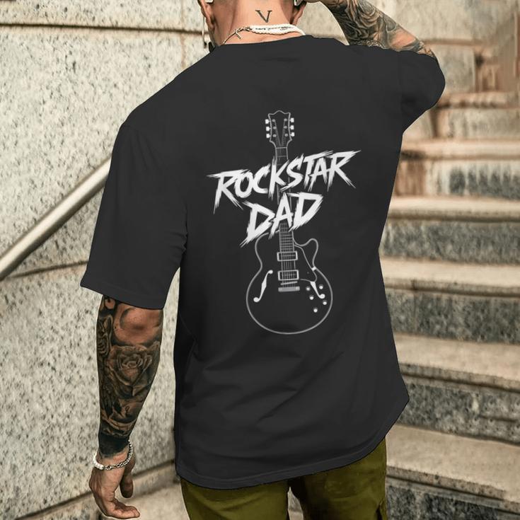 Diseño De Guitarra Rockstar Dad Camiseta Hombre Estampado Espalda Regalos para él