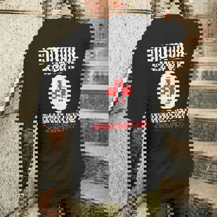 Emotionalupport Drinking Buddy Adultarcastic Humor メンズTシャツ バックプリント 彼への贈り物