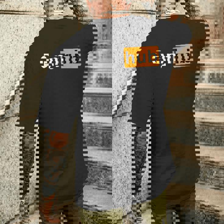 Gymhub 面白い ワークアウト フィットネス モチベーション ジム メンズTシャツ バックプリント 彼への贈り物